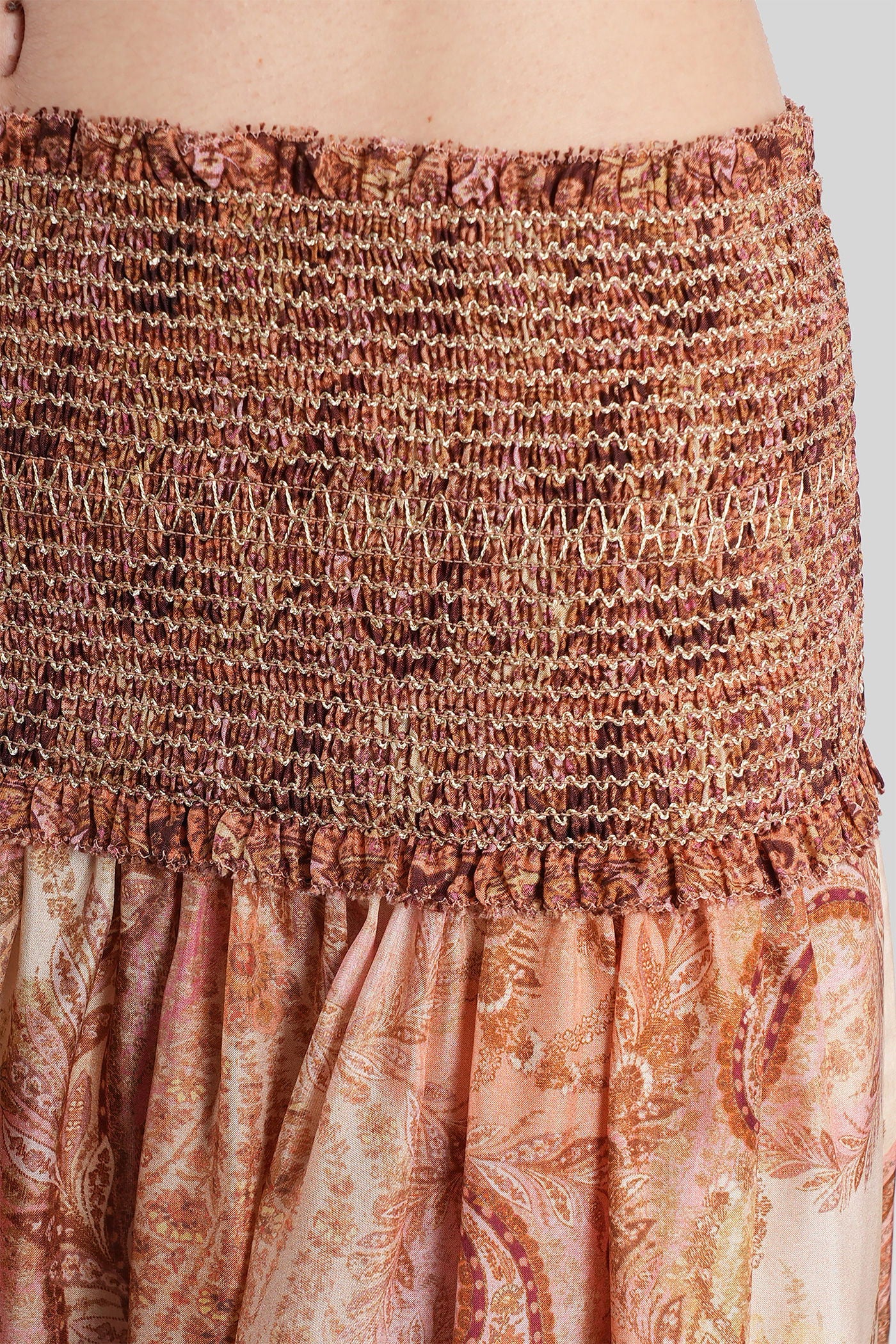 Skirt in rose-pink silk - Image 5